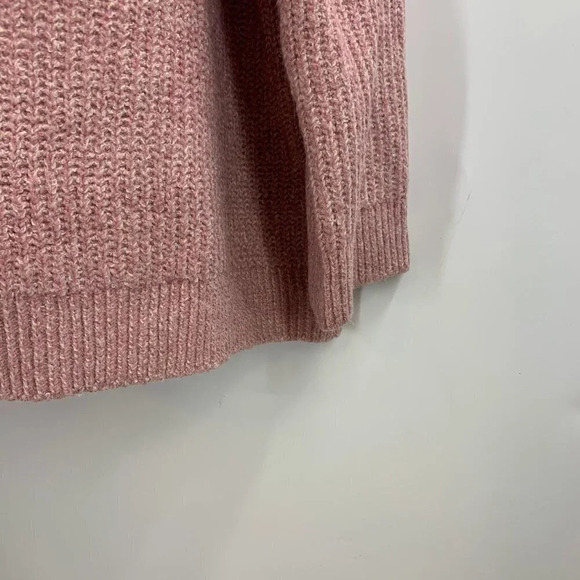 Bp Nordstrom Women's Plaited Stitch Crewneck Sweater In Pink Nostalgia SZ 3X NWT - Picture 6 of 12